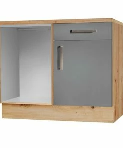 Eckanrichte DARIA - Schiefergrau-Artisan Eiche - 110 Cm
