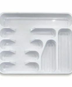 Besteckeinsatz - Weiß - 7 Fächer