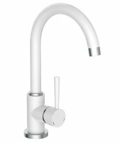 Küchenarmatur - Weiß - Hochdruck - Schwenkbar