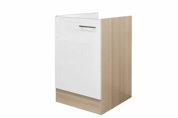 Spülenunterschrank ABACO - Perlmutt-Akazie - 50 Cm