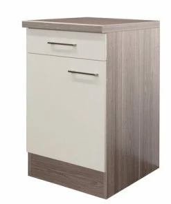 Anrichte EICO - Magnolienweiß-Tennessee Eiche - 50 Cm