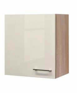 Glas-Hängeschrank NEPAL - Kaschmir Glanz-Sonoma Eiche - 50 Cm