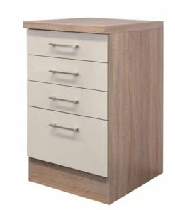 Anrichte NEPAL - Kaschmir Glanz-Sonoma Eiche - Schubkästen - 50 Cm