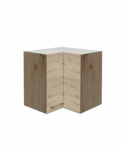 Eck-Hängeschrank RIVA - San Remo Eiche Hell - 60x60 Cm