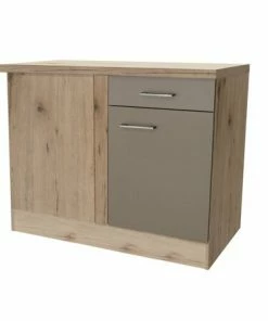 Eck-Anrichte RIVA - Quarz-Cubanit-San Remo - 110 Cm