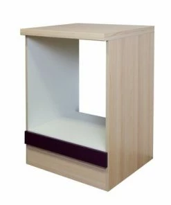 Herdumbauschrank FOCUS - Akazie - Aubergine - 60 Cm