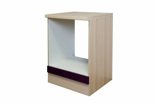 Herdumbauschrank FOCUS - Akazie - Aubergine - 60 Cm