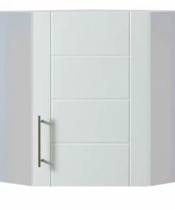 Eck-Hängeschrank BASEL - Weiß Hochglanz-weiß - 60 Cm