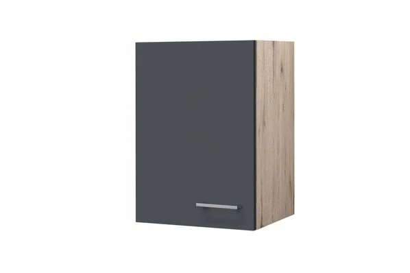 Hängeschrank MORENA - San Remo Eiche - Basaltgrau Matt - 40 Cm