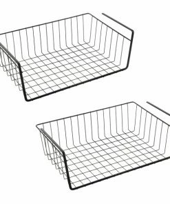 2er-Set Schrankkorb - Schwarz - 40 Cm Breit