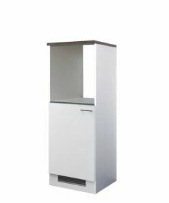 Demi-Geräteumbau LUCCA - Weiß - Caledonia - Für Backofen+Kühlschrank