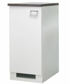 Demi-Geräteumbauschrank LUCCA - Weiß - Caledonia - Für Kühlschrank