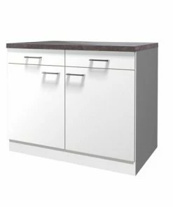 Unterschrank LUCCA - Weiß - Caledonia - 100 Cm