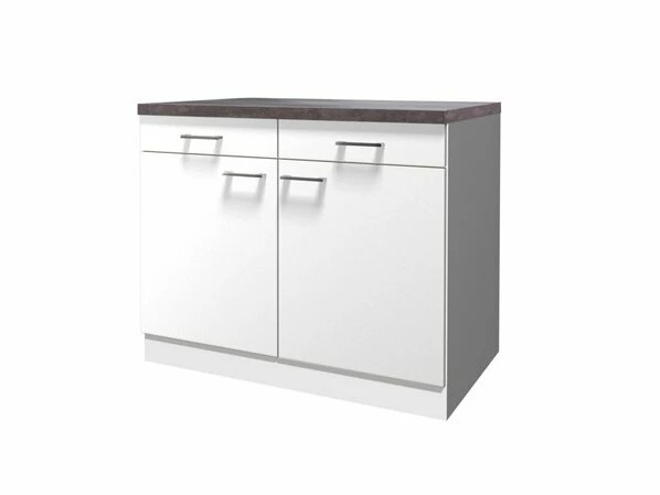 Unterschrank LUCCA - Weiß - Caledonia - 100 Cm